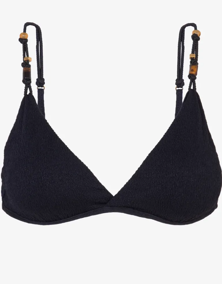 Firenze Kira Flora Bikini Top - Black
