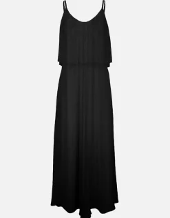 Flounce Maxi Dress - Black