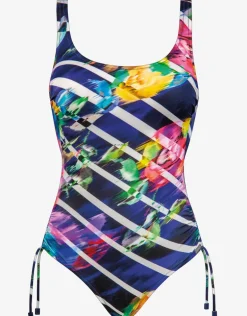 Flower Glow Adjustable Swimsuit - Maritim Neon