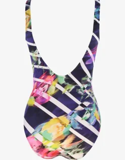 Flower Glow Adjustable Swimsuit - Maritim Neon