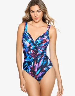 Fuego Flora Revele Swimsuit - Black Floral