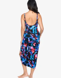 Fuego Flora Sarong - Black Multi