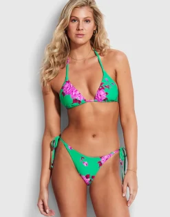 Full Bloom Rio Tie Side Bikini Pant - Jade