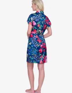 Garden Dream Beach Dress - Multi Navy