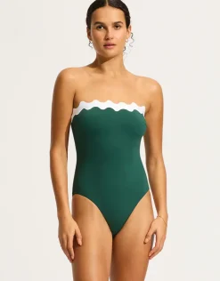Gia Ric Rac Swimsuit - Evergreen