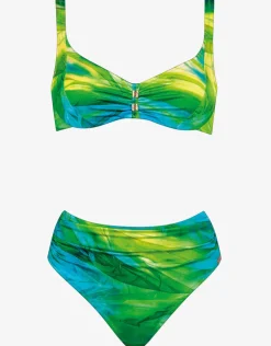 Green Waters Underwired Bikini Set - Aqua Flow