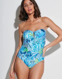 Haiti Bandeau Swimsuit - Turquoise