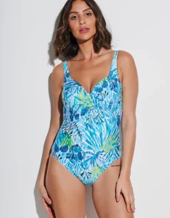 Haiti Wrap Front Swimsuit - Turquoise
