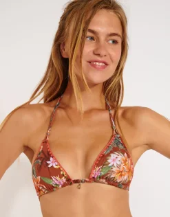 Hanalei Nuco Bikini Top - Maroon