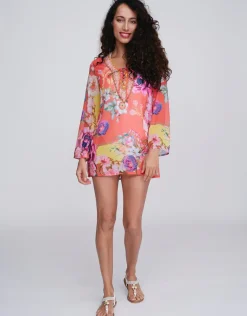 Hawaii Mini Tunic - Pink Print