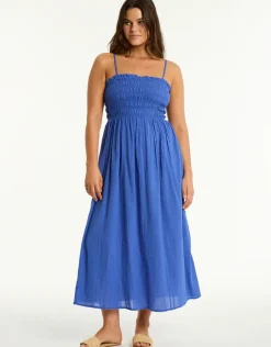 Heatwave Bandeau Dress - Blue