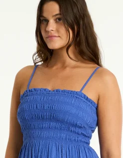 Heatwave Bandeau Dress - Blue