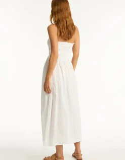 Heatwave Bandeau Dress - White
