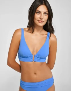 Honesty Banded Bikini Top - Horizon Blue