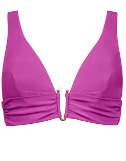 Honesty Banded Bikini Top - Violet