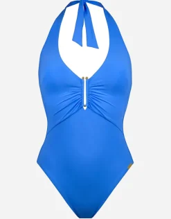 Honesty Halter Swimsuit - Horizon Blue