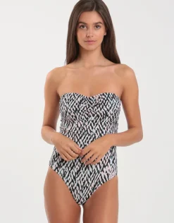 Ida Bandeau Swimsuit - Abstract
