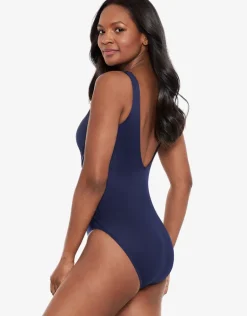 Illusionist Crossover Swimsuit - Midnight