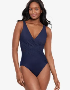 Illusionist Crossover Swimsuit - Midnight