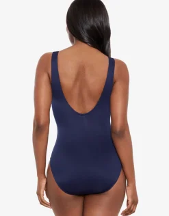 Illusionist Crossover Swimsuit - Midnight