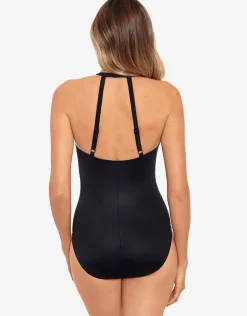 Illusionist Wrapture Swimsuit - Black