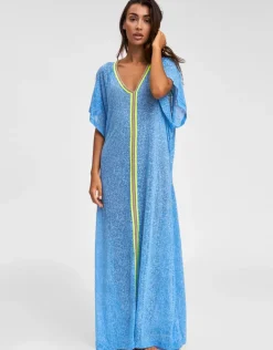 Inca Abaya Dress - Blue