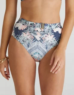Indianic Marilyn High Waist Bikini Pant - Floral