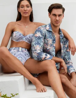 Indianic Marilyn High Waist Bikini Pant - Floral