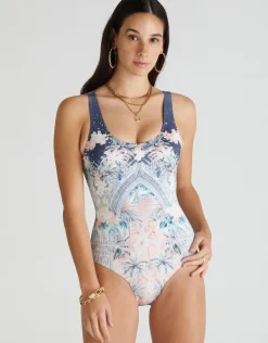 Indianic Michelle DD/E Cup One Piece Swimsuit - Floral