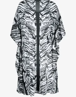 Ink Art Kaftan - Black and White