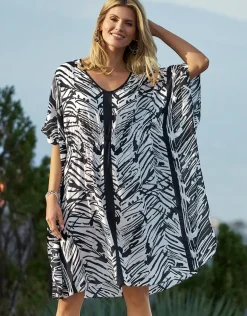 Ink Art Kaftan - Black and White