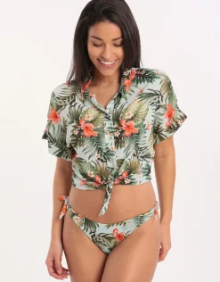 Iquitosvoil Kaimi Cropped Shirt - Sky