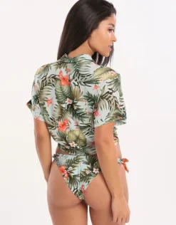 Iquitosvoil Kaimi Cropped Shirt - Sky