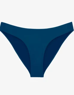 Island Blue Basic Ruched Full Bikini Pant - Blue