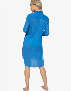 Island Blue Shea Beach Shirt - Blue