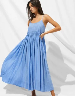 Island Nostalgia Maxi Dress - Cornflower