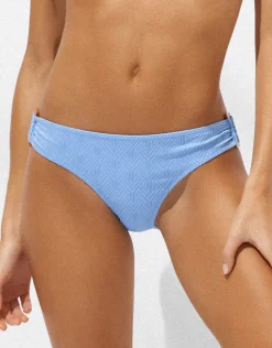 Island Nostalgia Ring Side Hipster Bikini Pant - Cornflower