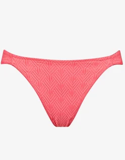 Island Nostalgia Tab Side Bikini Pant - Ocean Coral