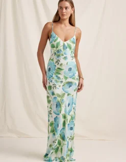Isles Slip Maxi Dress - Watercolour