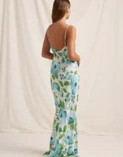 Isles Slip Maxi Dress - Watercolour