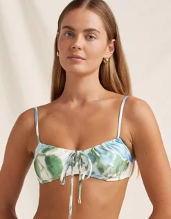 Isles Solstice Crop Bikini Top - Watercolour