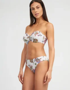 Jasmine Bikini Pant - White Floral