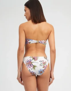 Jasmine Bikini Pant - White Floral