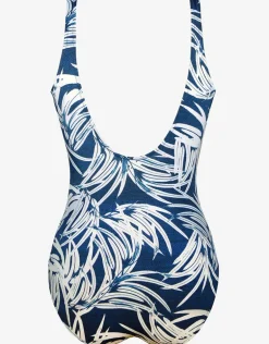 Jean Breeze Inclusive Fit Adjustable Leg Swimsuit - Denim White