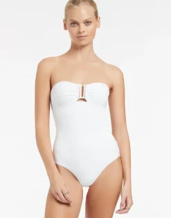 Jetset Bandeau Swimsuit - White