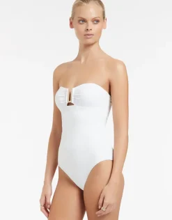 Jetset Bandeau Swimsuit - White