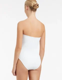 Jetset Bandeau Swimsuit - White