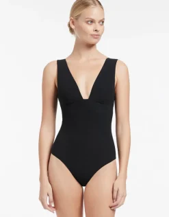 Jetset Plunge Swimsuit - Black
