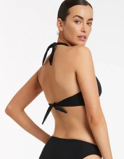 Jetset Twist Front Bikini Pant - Black