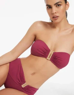 Jetset U Trim Bandeau Bikini Top - Orchid